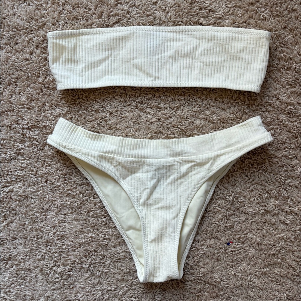 Triangl Swimwear Cream Bikini Set